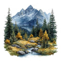 DYAIANGMU Scenery Stamped Cross Stitch Kit for Adults 13.7x13.7 inches - color: Y119