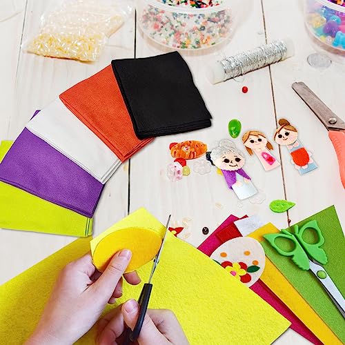 Jtnohx Large Soft Felt Sheets Felt Fabric for Crafts Halloween Color 5Pcs - color: Halloween Colors Series