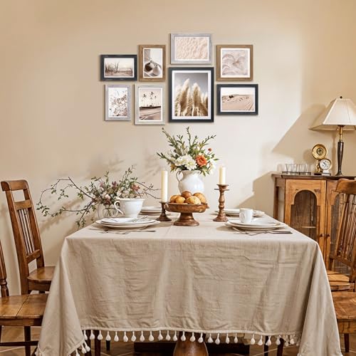 ArtbyHannah Gallery Wall Frame Set, 8 Pack Multi-color Picture Frame, Small - color: Multi, size: Small