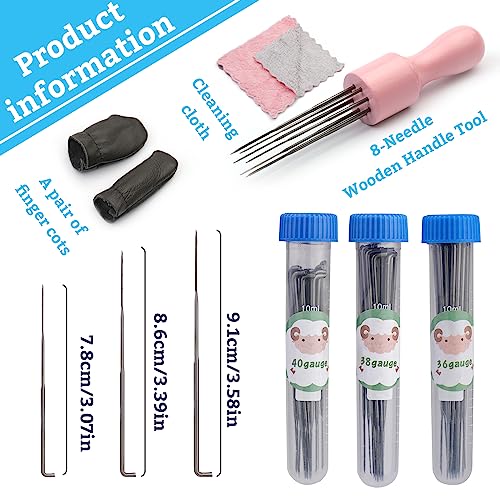 IMZAY Needle Felting Tools, 3 Size 60 Pcs Needle Felting Needles - color: Multicolor03-63Pcs