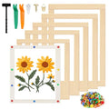 24 Pcs Stretcher Bars for Needlework, 6 Sizes Wooden Canvas Needlepoint