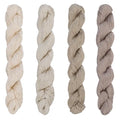 FREEBLOSS 4 Pcs Sashiko Thread Skein 100M * 4 Khaki Colors - color: Beige Theme