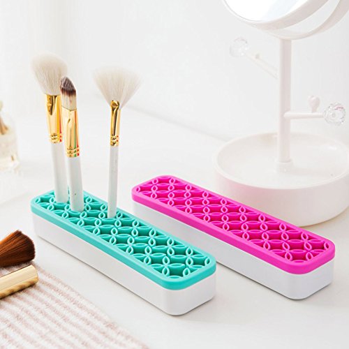 Desktop Organizers ,Cosmetic Storage Box& Desktop Storage Box Blue - color: Blue