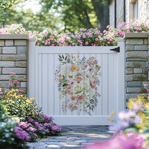6 Sheets Vintage Life in Full Bloom Flower Rub on Transfer 6x12 - style: Minimalist Style Flowers