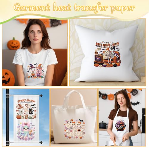 20 Pcs Halloween Iron on Transfers for T Shirts - color: Faux Yarn Halloween