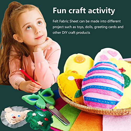 Jtnohx Color Felt Fabric Soft Felt Sheets for Crafts Dark Green 20Pcs 1.4mm - color: Dark Green