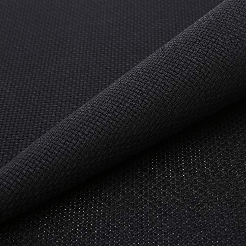 Aida Cloth 14 Count Cross Stitch Fabric,19×28inch (14CT, Black) - color: Black, size: 14CT