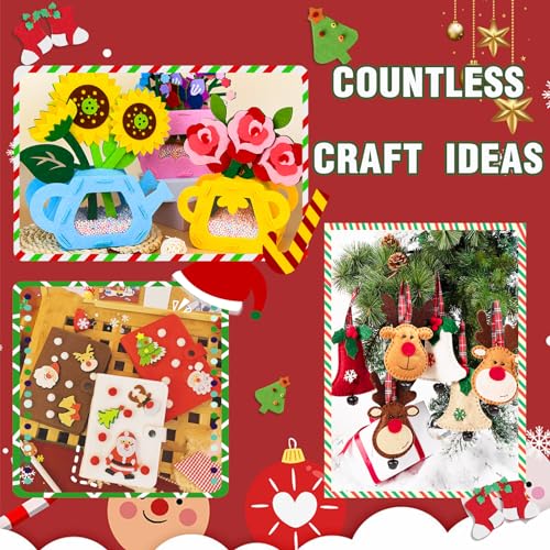 Jtnohx Felt for Crafts, 16 Pcs Felt Fabric, 7"×11.3" Stiff Felt Sheets, Craft Felt Square for Sewing (Dark Pink) - color: Dark Pink