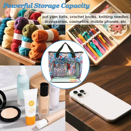 Knitting Bags and Totes Organizers Large Crochet Bag(Retro) - color: Retro