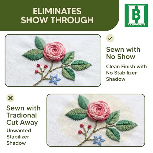 HBI No Show Mesh Embroidery Stabilizer Roll, Cut Away, 15 in x 25 yd - size: 15" x 25 yd
