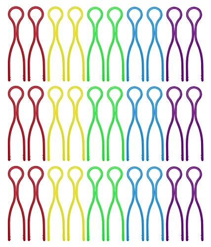 Tupalizy 5 Colors Plastic Bobbin Thread Holders Thread Buddies Bobbin Clips Clamps for Bobbins Embroidery Thread Spools Organizing Pairing Matching Quilting Sewing Machine Accessories, 30PCS