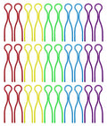 Tupalizy 5 Colors Plastic Bobbin Thread Holders Thread Buddies Bobbin Clips Clamps for Bobbins Embroidery Thread Spools Organizing Pairing Matching Quilting Sewing Machine Accessories, 30PCS