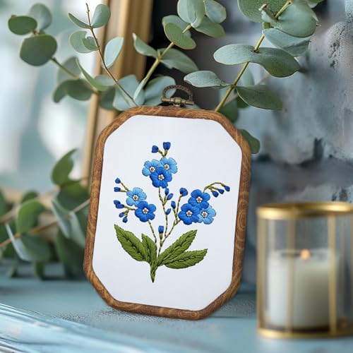 ORIGACH 4 Set DIY Flower Embroidery Kit for Beginners Adults - style: Flowers