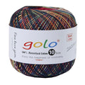 golo Crochet Thread Size10 Space-Dyed Yarn for Hand Knitting D606 - color: D606