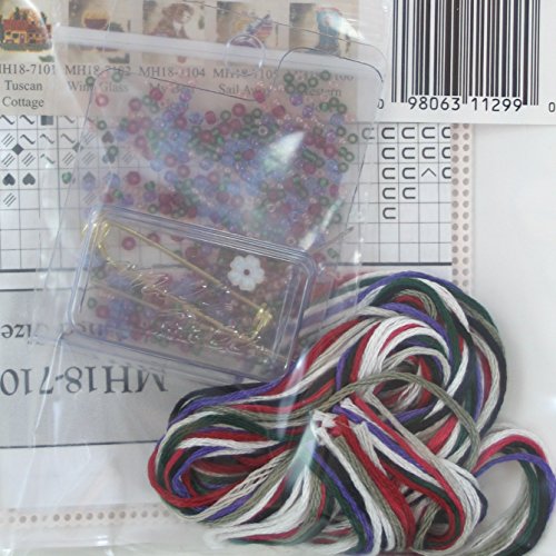 Tropical Kitty Beaded Counted Cross Stitch Ornament Kit Mill Hill 2007 Spring Bouquet MH18-7103