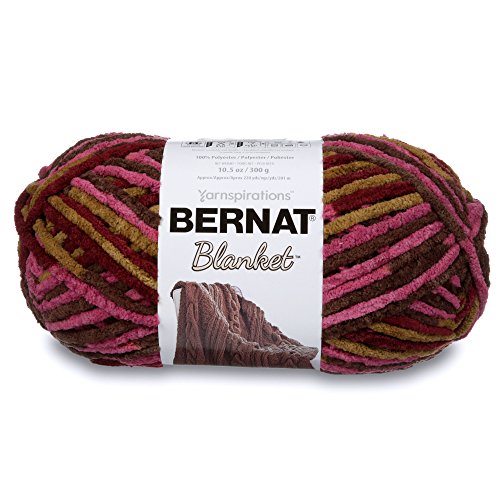 Bernat Blanket Yarn, Plum Chutney - color: Plum Chutney, size: 1 Pack