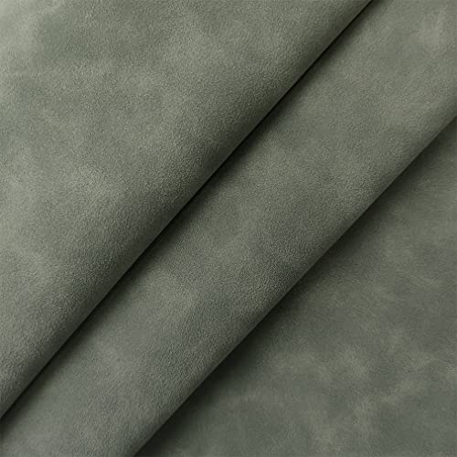 Dark Green Soft Faux Suede Fabric 30x135cm Synthetic Faux Leather Frosted Leatherette for DIY Phone Case Wallets Making - color: Dark Green