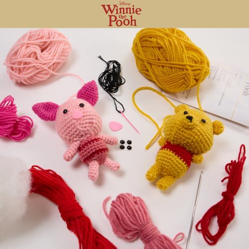 Disney Winnie the Pooh Crochet Kit for Beginners, DIY Crafts, Pooh & Piglet - color: Winnie the Pooh