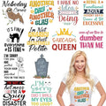 12 Sheets Funny Iron on Transfers for T-Shirts - style: Funny