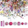 MECCANIXITY 5000 Pcs Mixed Glass Seed Beads, 1.5-6mm Mini Loose Glass Bugle Spacer Bead Embroidery Beads for DIY Craft Projects Earrings Necklaces Bracelets Jewelry Making, Mixed Color - color: Mixed Color