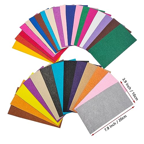 Jtnohx Self Adhesive Felt Sheets Adhesive Backed Felt Fabric Stiff Sheets - color: 33 Colors