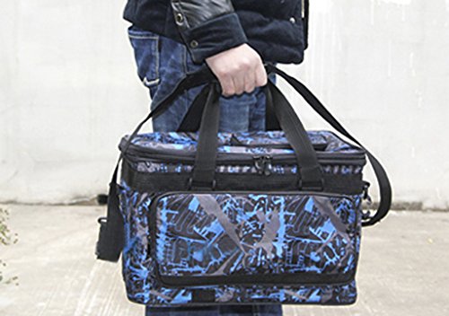 Compact Fundamentals Art and Crafts Supplies Organizer Tote Bag Shoulder Bag Foldable Oxford Fabric Essentials Art Cargo Carry Bag for Brush Pens Markers Pencils Highlighters Sketchbook Color Chart - color: Multi