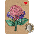 Needle Minder Magnet, Magnetic Needle Minder, Needle Minders Magnetic Cross Stitch Accessories, Magnetic Needle Holder, Life Tree, Butterfly, Cats, Owl, Heart (Pink Hydrangea) - size: Pink Hydrangea
