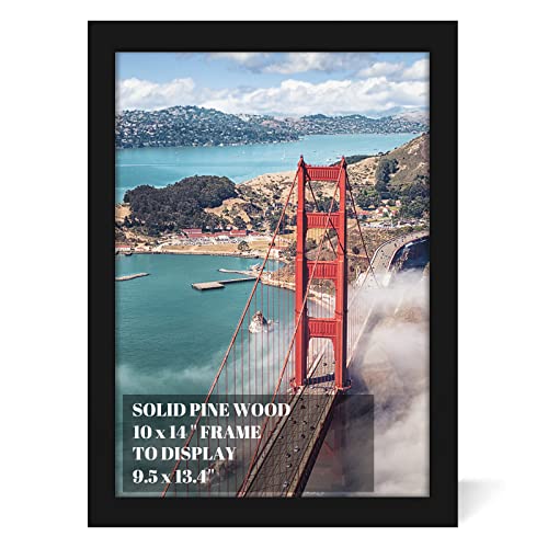 10x14 inch Wood Picture Frames for Wall Hanging,Diamond Painting Frames Rectangle Baby Scan Picture Frame for Family Walls Decoration,Anniversary,Wedding,Christmas,Halloween,Shower,Certificate (Black) - color: Black, size: 10x14 inch