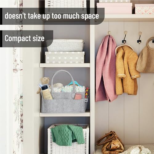 Mr. Pen- Baby Diaper Caddy Organizer, Gray, Medium - color: Gray, size: 1 Pack, Regular