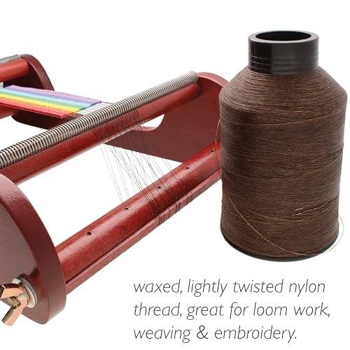 The Beadsmith Nymo Thread, Made of Nylon - color: Brown, size: Size D, 1584 Yards