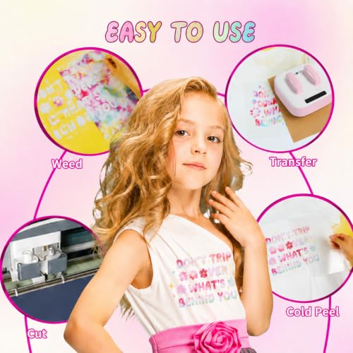 HTVRONT Tie-Dye HTV Heat Transfer Vinyl - 11 Pack Pattern htv - color: Tie-dye HTV