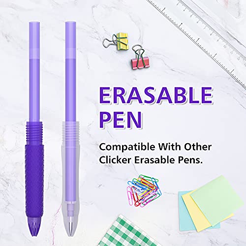 Vanstek 18 Assorted Colors Erasable Pen Refills, Gel Ink Refills Compatible with Erasable Pens, Fine Point 0.7 mm, Perfect for Writing Planner & Crossword Puzzles - color: 18 Colors Refills