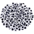 FEBSNOW 200Pcs 12mm Googly Wiggle Eyes Self Adhesive for DIY Crafts - size: 12mm