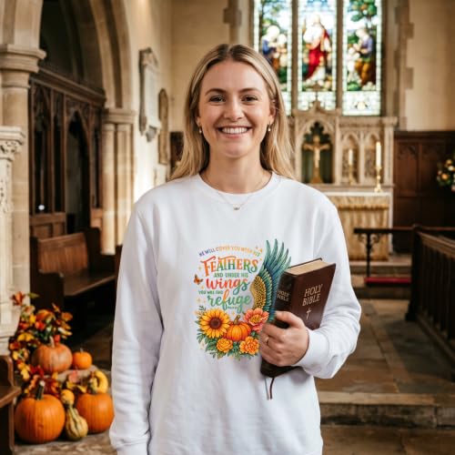 Dazoratix Fall Christian Iron on Transfers - 20 Sheets Autumn Jesus DTF Ready to Press Bible Verse Pumpkin Heat Patches Religious Faith Stickers Vinyl Decals for T Shirts Clothes Pillow Bag DIY Crafts - style: Fall Christian