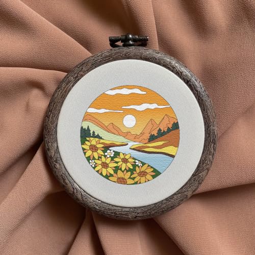 Peacoblue Beautiful Scenery Stick and Stitch Embroidery Patterns - color: Beautiful Scenery