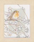 Lanarte Counted Cross Stitch Kit: Robin, NA, 14 x 19cm - style: 19cm