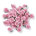 Beadthoven 20-Piece Flatback Pink Rose Handmade Porcelain Cabochons Flower Charms China Clay Beads Charms Jewelry Embellishment Supplies for Gluing DIY Jewelry Making Finding Supplies Stud Earring - color: 0Pink Clay Rose#23~25mm