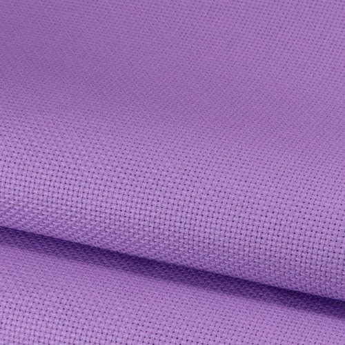 KCS 16CT Counted Cotton Cross Stitch Aida Cloth Fabric (Lavender, 59" x 1 Yard) - color: Lavender, size: 59" x 1 Yard