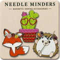 Kraftex Magnetic Needle Minder. Needleminder for Embroidery & Sewing. Cute Needlepoint Accessories. Magnetic Needle Holder for Cross Stitch. Cute Magnet Pin Gift - color: Hedgehog, Fox, Cactus
