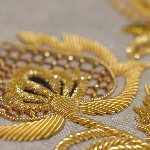 12 Skeins Metallic Embroidery Floss, 8m Each Metallic Gold Embroidery Thread for Cross Stitch, Friendship Bracelets, Sewing, Yarn Crafts & String Art Supplies (Gold)