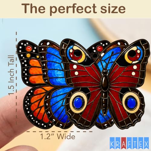 Kraftex Magnetic Needle Minder. Needleminder for Embroidery & Sewing. Cute Needlepoint Accessories. Magnetic Needle Holder for Cross Stitch. Cute Magnet Pin Gift - color: Butterfly
