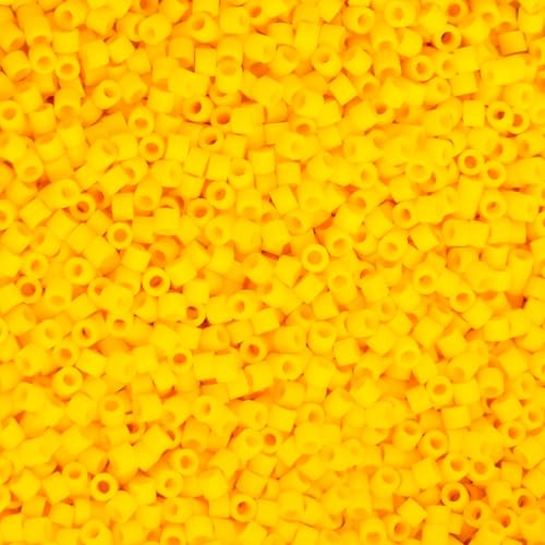 John Bead 25g Cylin Beads Opaque Butterlight Matte 11/0 Glass Cylindrical Seed Beads for Jewelry Bracelets Necklaces Earrings Making Embroidery - color: Opaque Butterlight Matte