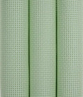 KCS 3 pc of 15" x 18"(38cmx45cm) Counted Cross Stitch Cotton Aida Cloth Needlework Rolled Fabric Box,11CT,Light Green - color: Light Green, size: 11CT