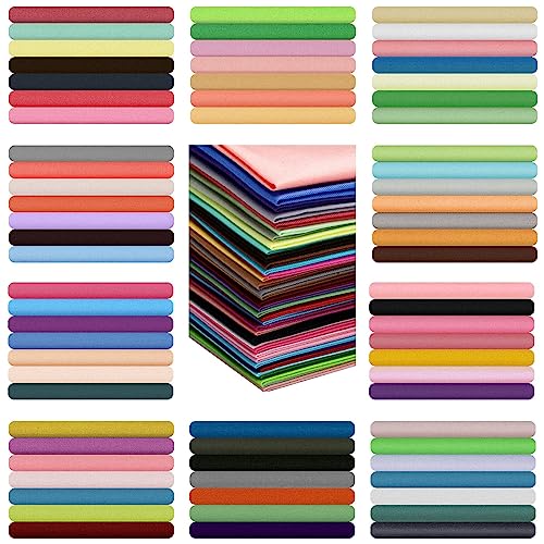 Tudomro 70 Pcs 10 x 10 Cotton Fabric Square for Quilting, Simple Style - color: Simple Style