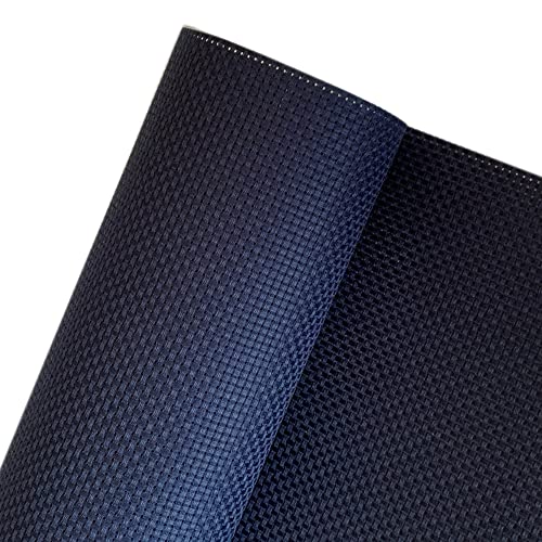 14CT Aida Cloth Embroidery Cross Stitch Fabric, Navy Blue, W29″ x L39″ - color: Navy Blue, size: W29″ x L39″