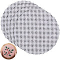 Knitgrip 4 Pack 9 Inches Needlepoint Canvas 13 Mesh Round Blank White Canvas Pure Cotton Needlepoint Mesh Twist Interlock for Embroidery DIY Knit Crochet Projects