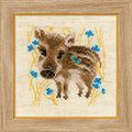 RIOLIS 1756 Little Boar Counted Cross Stitch Kit 5.12 x 5.12 in - style: Modern, Traditional