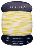 Yokota Daruma Sashiko Thread Single and Variegated Color (Lemon Squash, Thin 40M Card) - color: Lemon squash