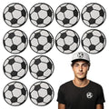 12Pcs Football Iron on Patches, Iron on Embroidered Applique Patches for Jackets, Hats, Backpacks, Jeans - color: 12pcs Football