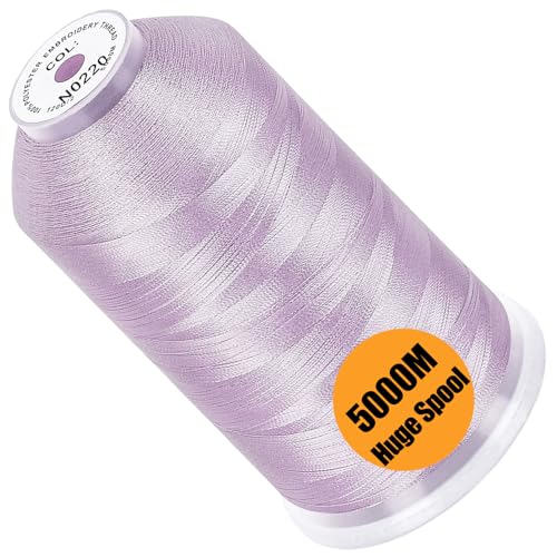 New brothread 5000M Huge Spool Embroidery Machine Thread - Amethyst - color: Amethyst-N0220